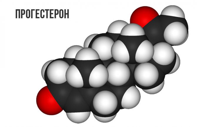 молекула прогестерона
