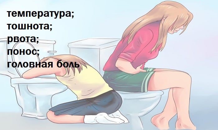 Заболеваний, при которых человека беспокоит температура, тошнота, рвота, понос и головная боль, множество