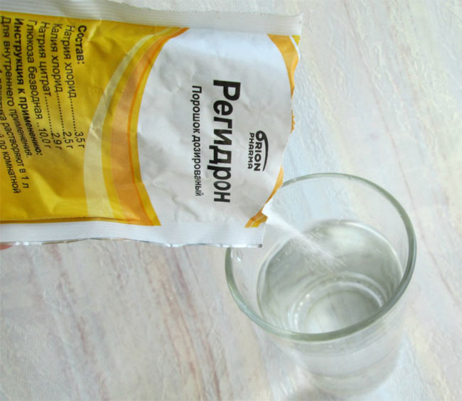 высыпать пакетик в воду